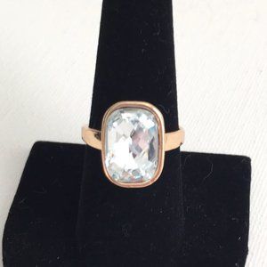 Alter'd State Gold Tone Clear Jeweled Ring   9